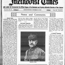 The New Zealand Methodist Times: 26th October 1918