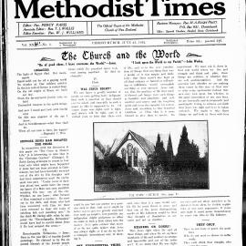 The New Zealand Methodist Times: 25th June 1932