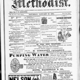 The New Zealand Methodist Times: 27th January 1894