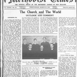 The New Zealand Methodist Times: 20th March 1943