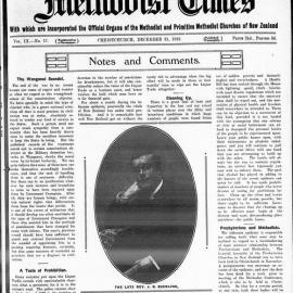 The New Zealand Methodist Times: 21st December 1918