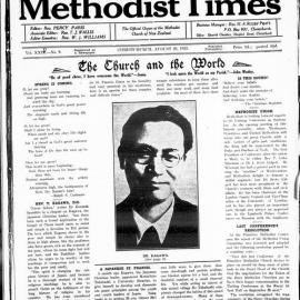 The New Zealand Methodist Times: 20th August 1932