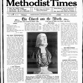 The New Zealand Methodist Times: 3rd September 1932