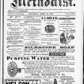 The New Zealand Methodist Times: 14th April 1894