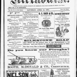 The New Zealand Methodist Times: 21st April 1894