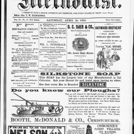 The New Zealand Methodist Times: 28th April 1894
