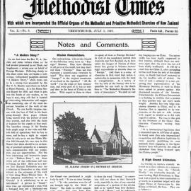The New Zealand Methodist Times: 5th July 1919
