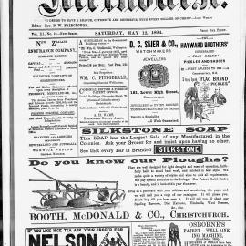 The New Zealand Methodist Times: 12th May 1894
