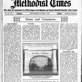 The New Zealand Methodist Times: 2nd August 1919