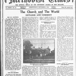 The New Zealand Methodist Times: 4th September 1943