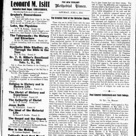 The New Zealand Methodist Times: 4th June 1910