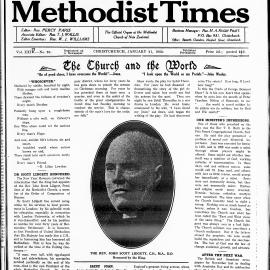 The New Zealand Methodist Times: 21st January 1933