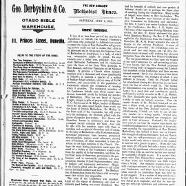 The New Zealand Methodist Times: 2nd July 1910