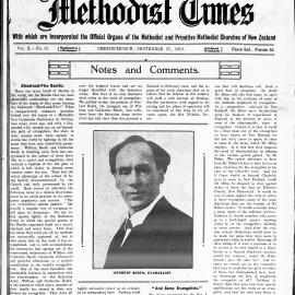 The New Zealand Methodist Times: 27th September 1919