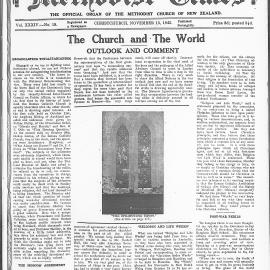 The New Zealand Methodist Times: 13th November 1943