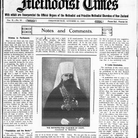 The New Zealand Methodist Times: 11th October 1919