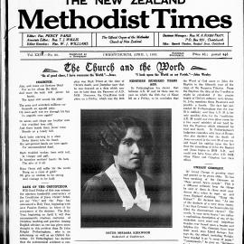 The New Zealand Methodist Times: 1st April 1933