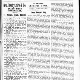 The New Zealand Methodist Times: 10th September 1910