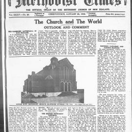 The New Zealand Methodist Times: 22nd January 1944