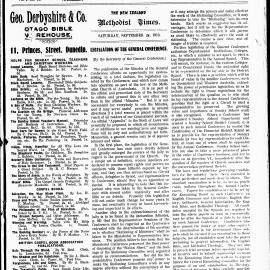 The New Zealand Methodist Times: 24th September 1910