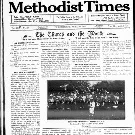 The New Zealand Methodist Times: 29th April 1933