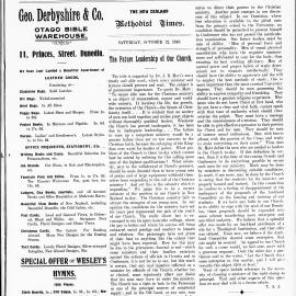 The New Zealand Methodist Times: 22nd October 1910