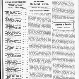 The New Zealand Methodist Times: 28th January 1911