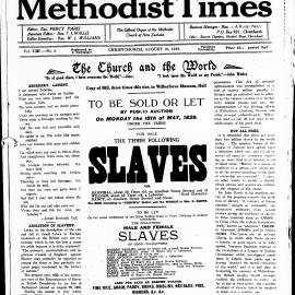 The New Zealand Methodist Times: 19th August 1933