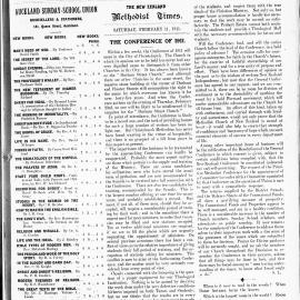 The New Zealand Methodist Times: 11th February 1911