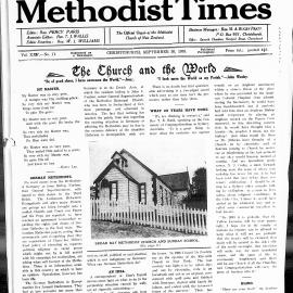 The New Zealand Methodist Times: 30th September 1933