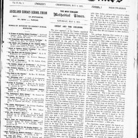 The New Zealand Methodist Times: 6th May 1911
