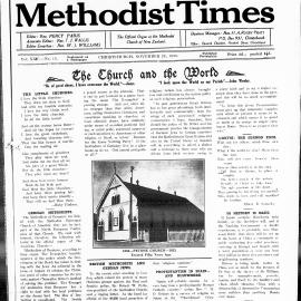 The New Zealand Methodist Times: 25th November 1933