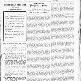 The New Zealand Methodist Times: 20th May 1911
