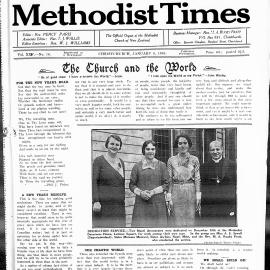 The New Zealand Methodist Times: 6th January 1934