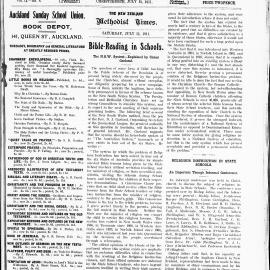 The New Zealand Methodist Times: 15th July 1911