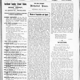 The New Zealand Methodist Times: 29th July 1911
