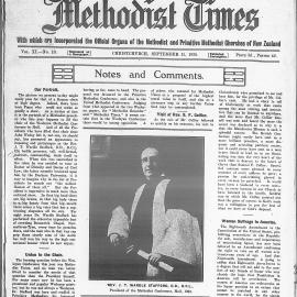 The New Zealand Methodist Times: 11th September 1920