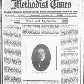 The New Zealand Methodist Times: 6th November 1920