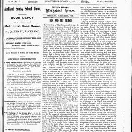 The New Zealand Methodist Times: 21st October 1911