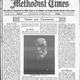 The New Zealand Methodist Times: 20th November 1920