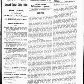 The New Zealand Methodist Times: 30th December 1911