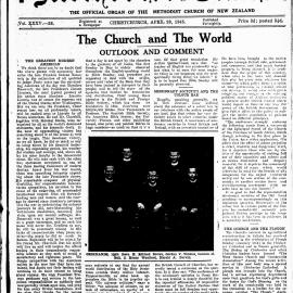 The New Zealand Methodist Times: 28th April 1945