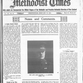 The New Zealand Methodist Times: 12th February 1921