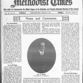 The New Zealand Methodist Times: 12th March 1921