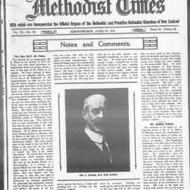 The New Zealand Methodist Times: 23rd April 1921