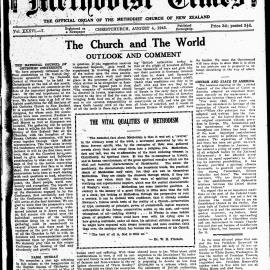 The New Zealand Methodist Times: 4th August 1945