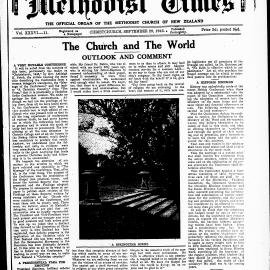 The New Zealand Methodist Times: 29th September 1945