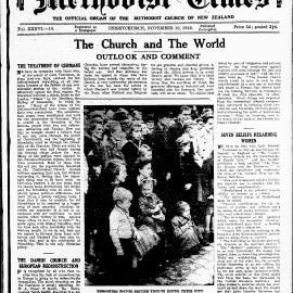 The New Zealand Methodist Times: 10th November 1945