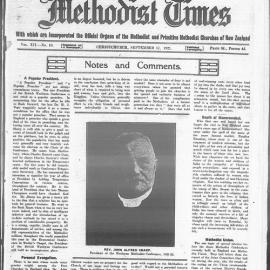 The New Zealand Methodist Times: 17th September 1921