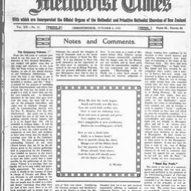 The New Zealand Methodist Times: 8th October 1921